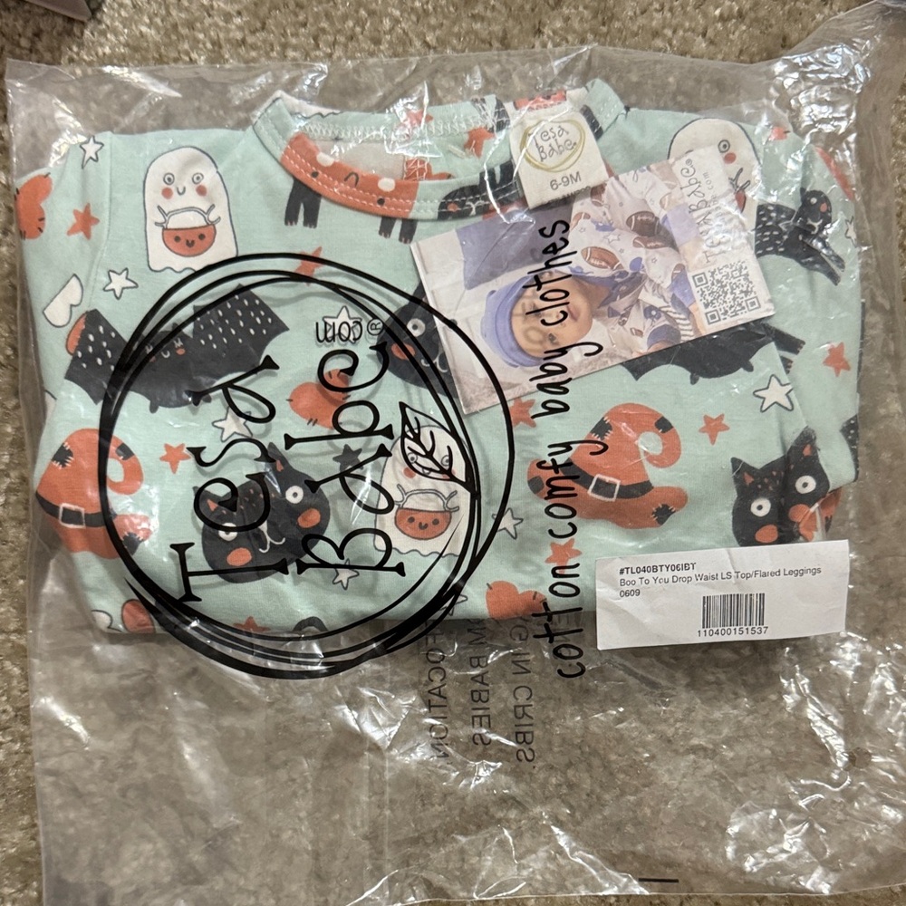 Tea Collection Kids' Mint and Orange Matching Set